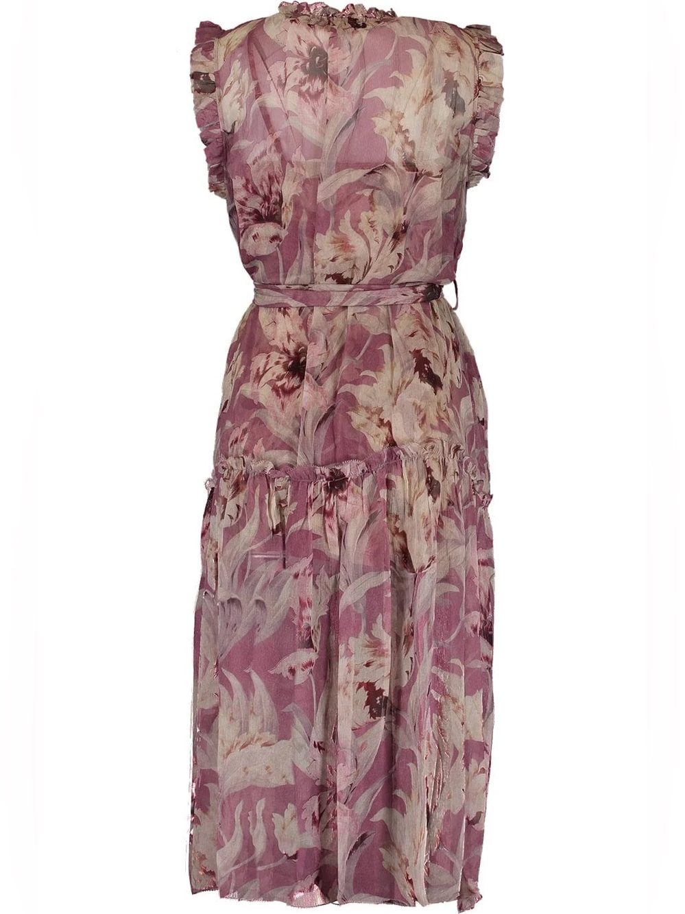 CHRISTY LYNN Willow Silk Maxi Dress in Calla Lily Pink, XS